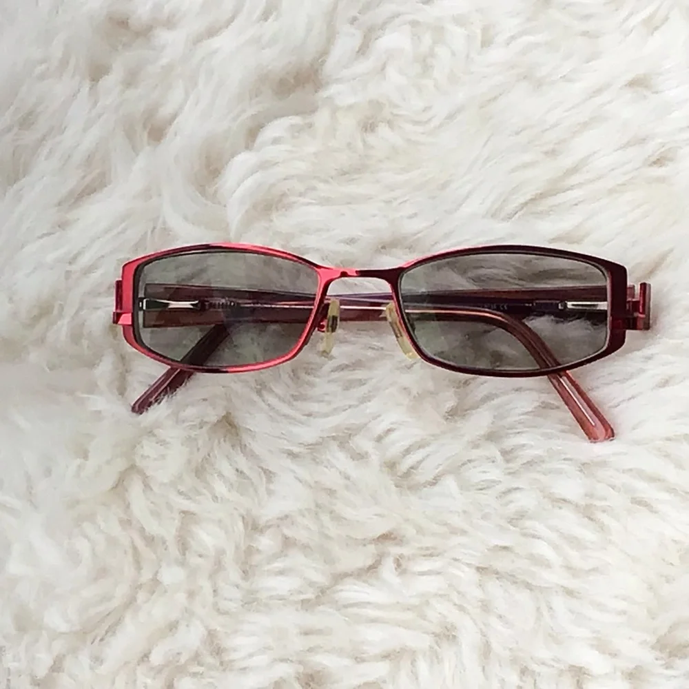 Skaga Eyeglasses 3404 Scandinavian Eyewear -Red, Pink and Orange Titanium Frame. - Picture 2 of 16